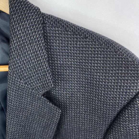 Vintage Bernhard Altmann Dark Grey 100% Lambswool Blazer Sport Coat 44R - Picture 5 of 12